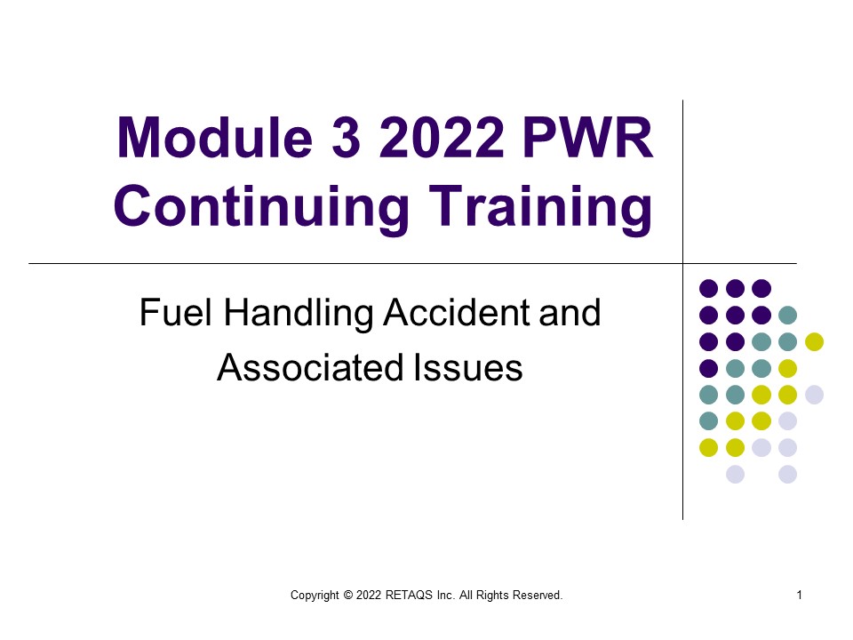 2022 PWR Module 3
